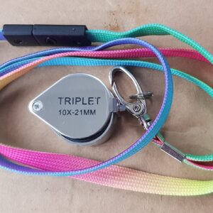 Hand Lens (x10) with multi-coloured lanyard